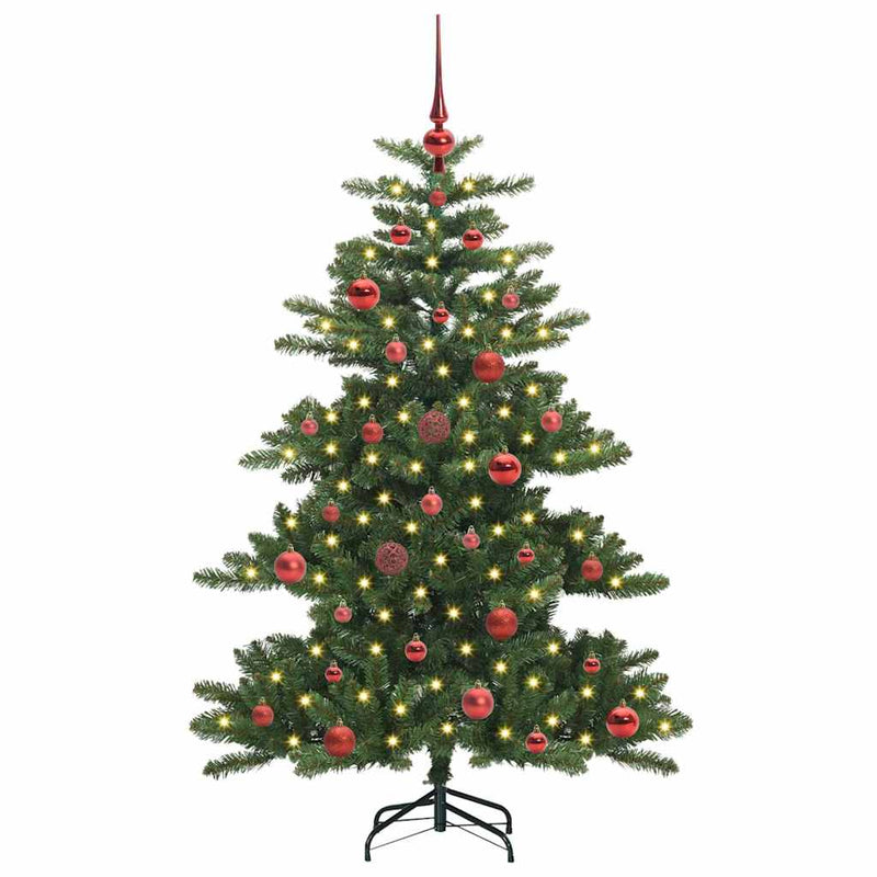 ギャラリービューアに画像をロードする, Vidaxl kunstmatige inklapbare kerstboom groen 150 cm pvc en staal
