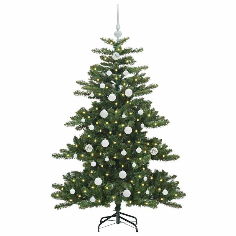 Afbeelding laden in galerijviewer, Vidaxl kunstmatige inklapbare kerstboom groen 150 cm pvc en staal
