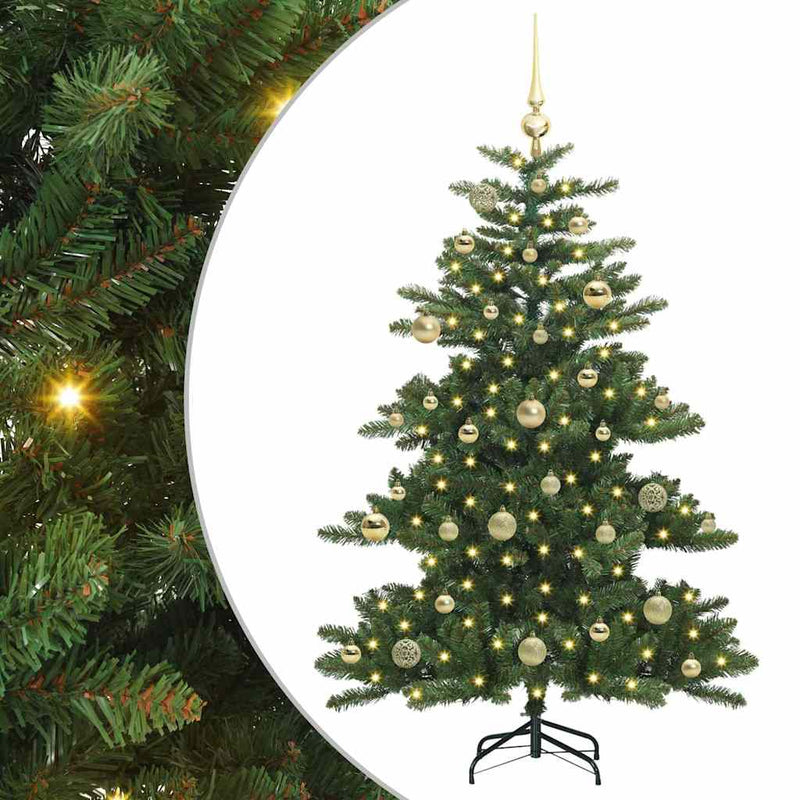 Afbeelding laden in galerijviewer, Vidaxl kunstmatige inklapbare kerstboom groen 150 cm pvc en staal
