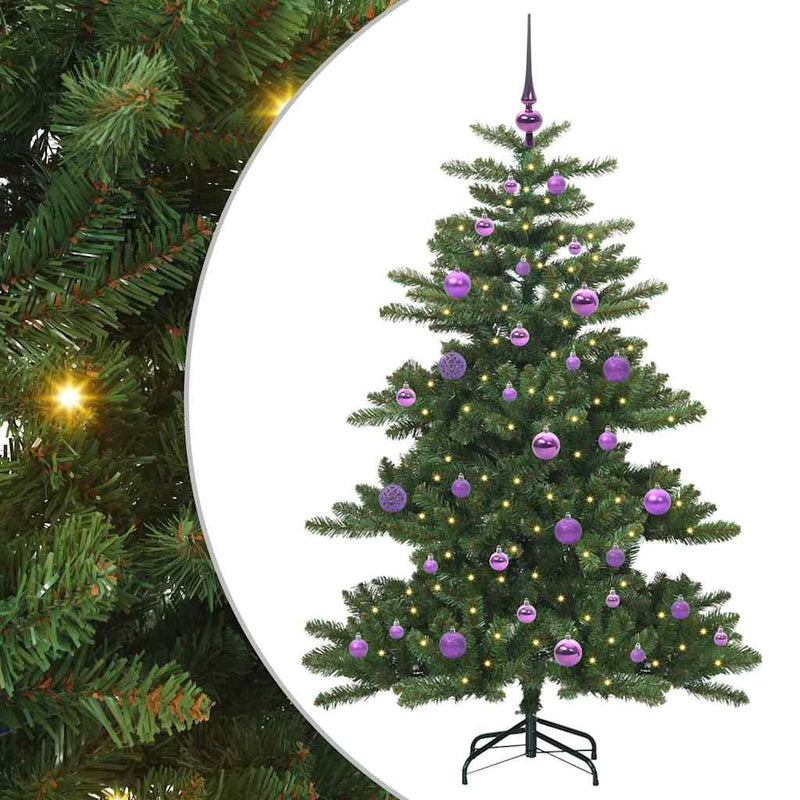Afbeelding laden in galerijviewer, Vidaxl kunstmatige inklapbare kerstboom groen 150 cm pvc en staal
