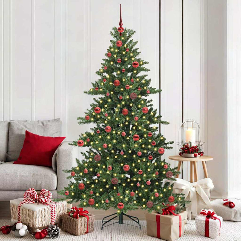 Afbeelding laden in galerijviewer, Vidaxl kunstmatige inklapbare kerstboom groen 180 cm pvc en staal
