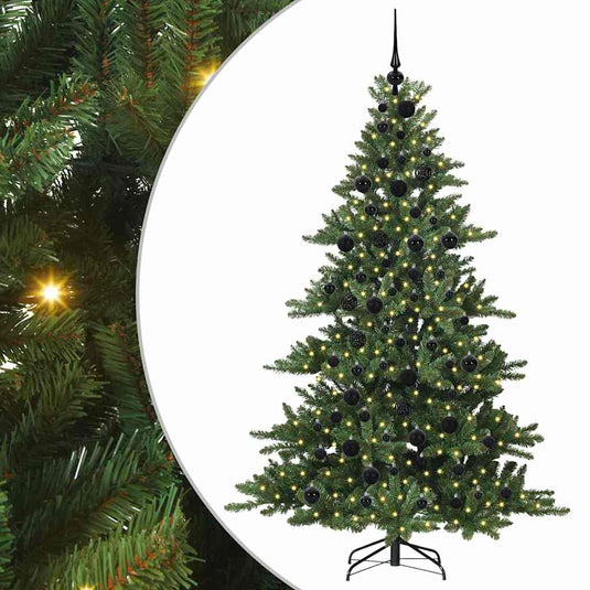 Vidaxl kunstmatige inklapbare kerstboom groen 180 cm pvc en staal