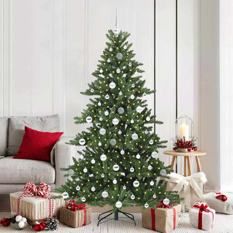 Afbeelding laden in galerijviewer, Vidaxl kunstmatige inklapbare kerstboom groen 180 cm pvc en staal
