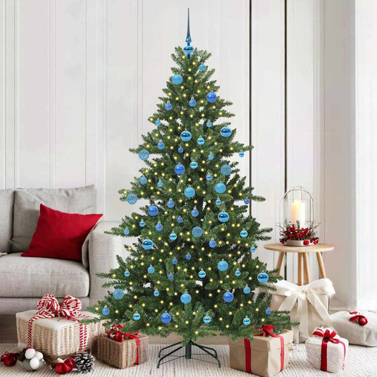 Vidaxl kunstmatige inklapbare kerstboom groen 180 cm pvc en staal