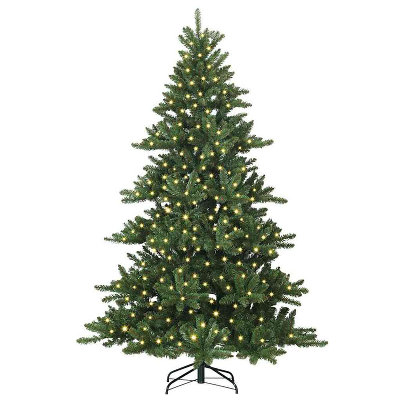 ギャラリービューアに画像をロードする, Vidaxl kunstmatige inklapbare kerstboom groen 210 cm pvc en staal
