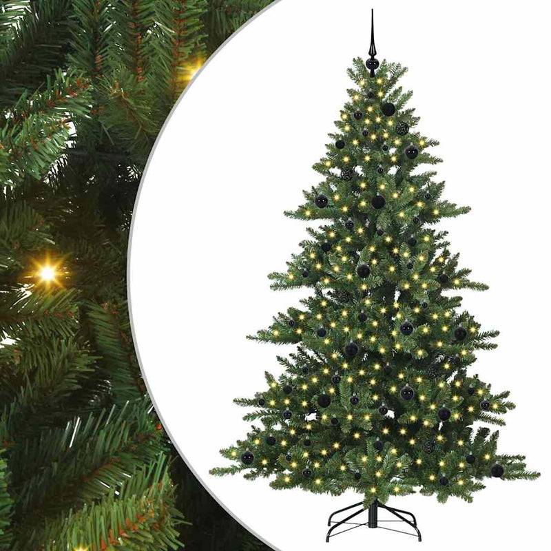 Afbeelding laden in galerijviewer, Vidaxl kunstmatige inklapbare kerstboom groen 210 cm pvc en staal

