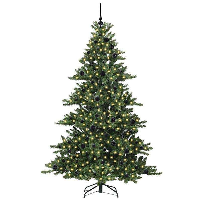 Afbeelding laden in galerijviewer, Vidaxl kunstmatige inklapbare kerstboom groen 210 cm pvc en staal
