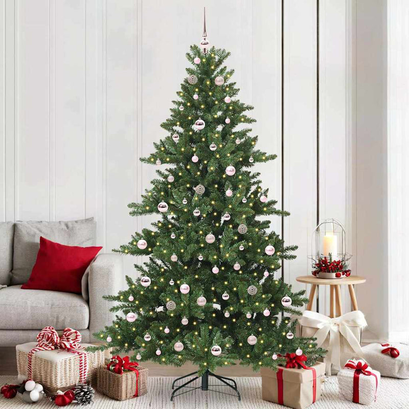 Afbeelding laden in galerijviewer, Vidaxl kunstmatige inklapbare kerstboom groen 210 cm pvc en staal
