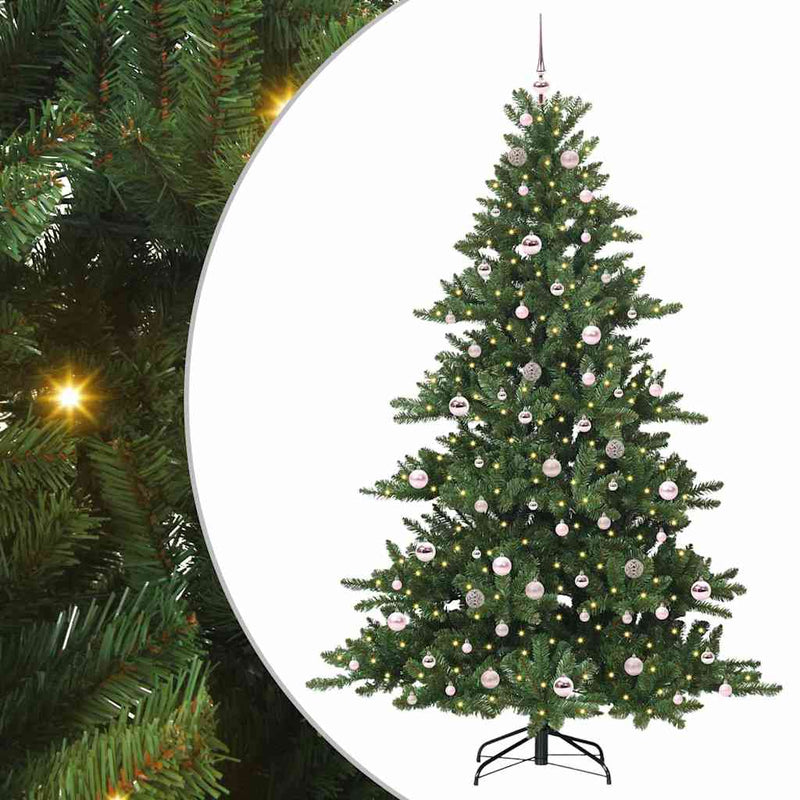 Afbeelding laden in galerijviewer, Vidaxl kunstmatige inklapbare kerstboom groen 210 cm pvc en staal
