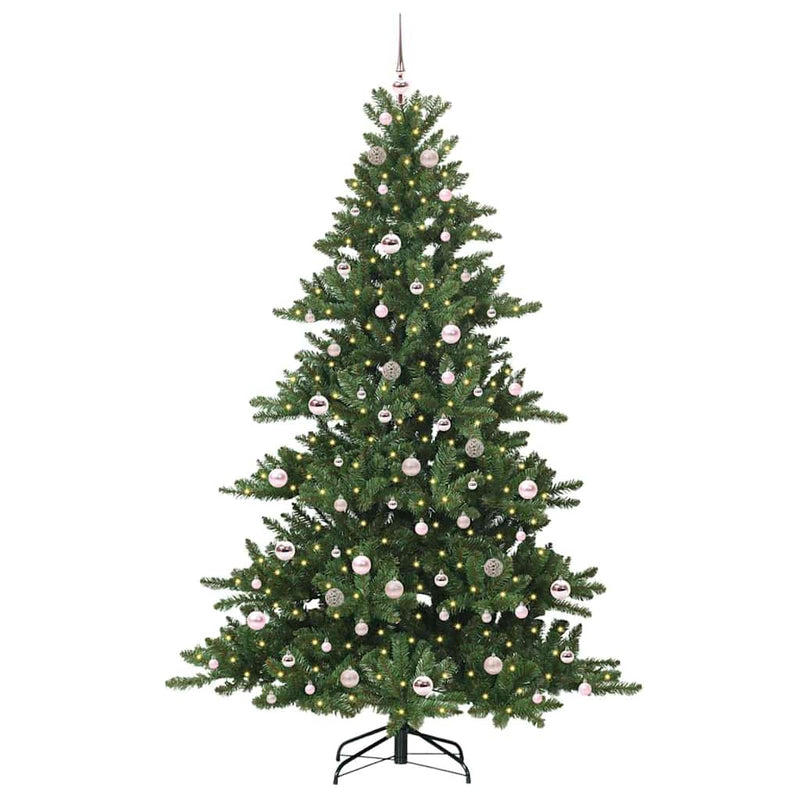 Afbeelding laden in galerijviewer, Vidaxl kunstmatige inklapbare kerstboom groen 210 cm pvc en staal

