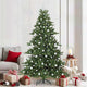 Vidaxl kunstmatige inklapbare kerstboom groen 210 cm pvc en staal
