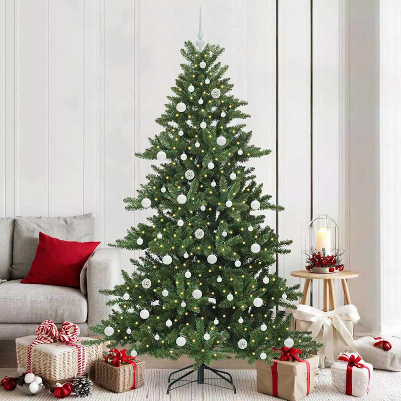Afbeelding laden in galerijviewer, Vidaxl kunstmatige inklapbare kerstboom groen 210 cm pvc en staal
