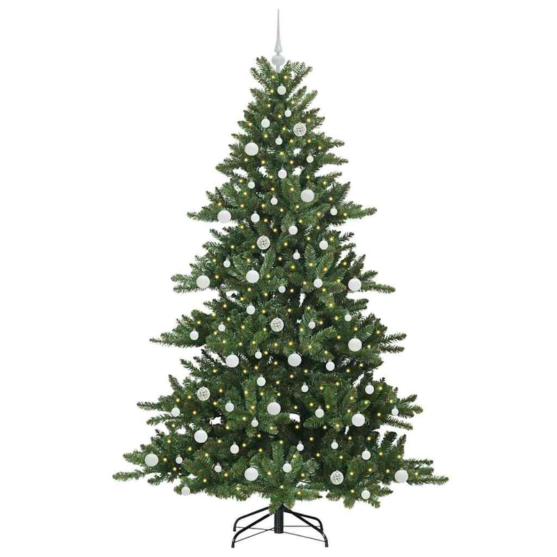 Afbeelding laden in galerijviewer, Vidaxl kunstmatige inklapbare kerstboom groen 210 cm pvc en staal
