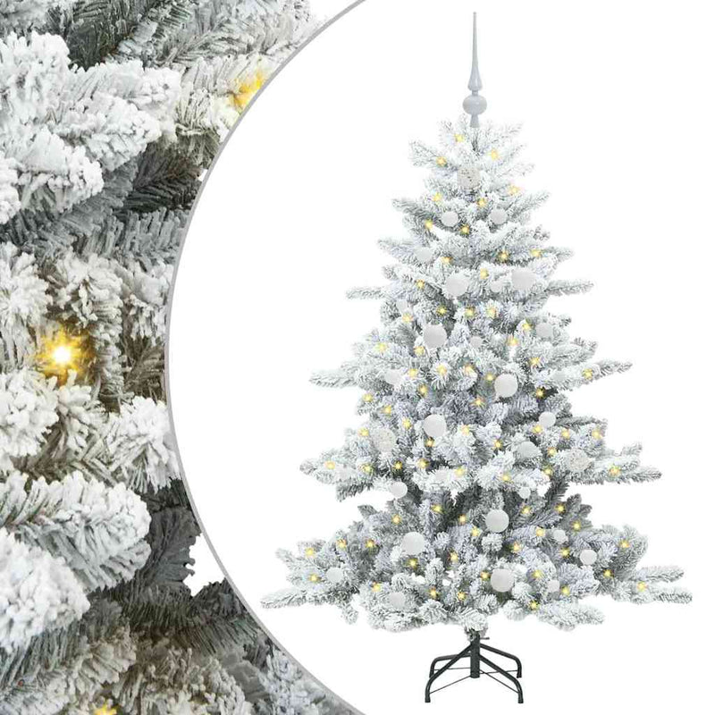 Afbeelding laden in galerijviewer, Vidaxl kunstmatige inklapbare kerstboom wit 150 cm pvc en staal
