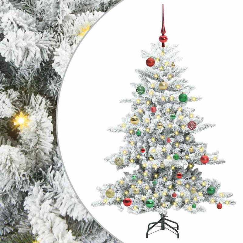 Afbeelding laden in galerijviewer, Vidaxl kunstmatige inklapbare kerstboom wit 150 cm pvc en staal
