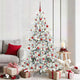 Vidaxl kunstmatige inklapbare kerstboom wit 180 cm pvc en staal