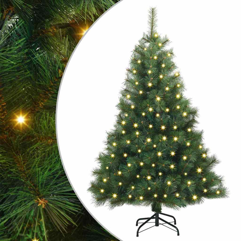 ギャラリービューアに画像をロードする, Vidaxl kunstkerstboom met 150 led met standaard groen 120 cm pe en pvc
