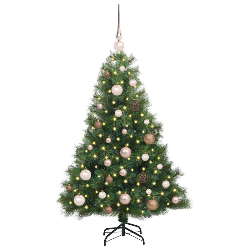 ギャラリービューアに画像をロードする, Vidaxl kunstkerstboom met 150 led met standaard groen 120 cm pe en pvc
