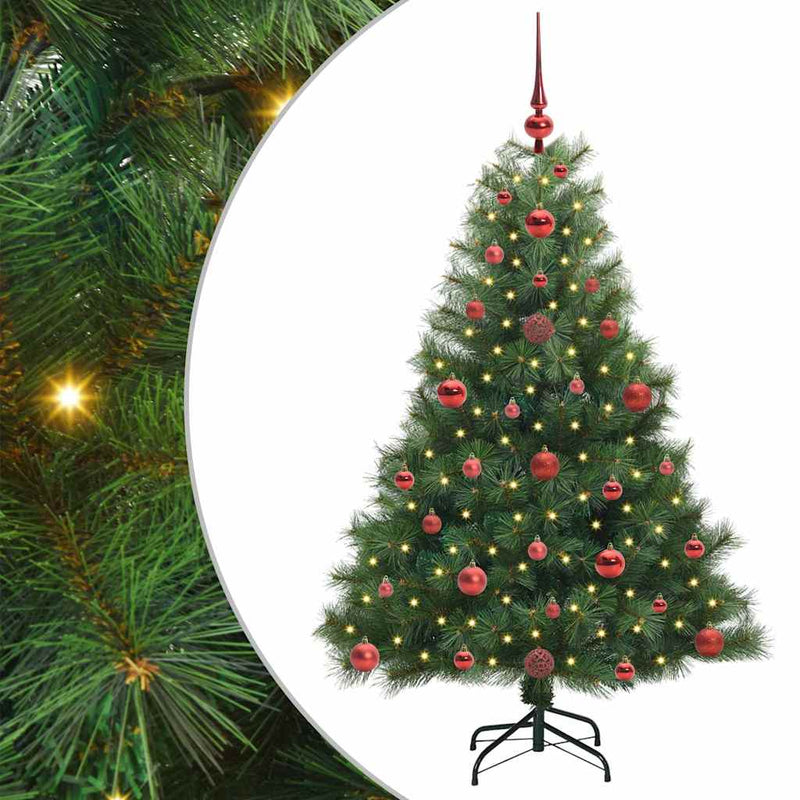 ギャラリービューアに画像をロードする, Vidaxl kunstkerstboom met 150 led met standaard groen 120 cm pe en pvc
