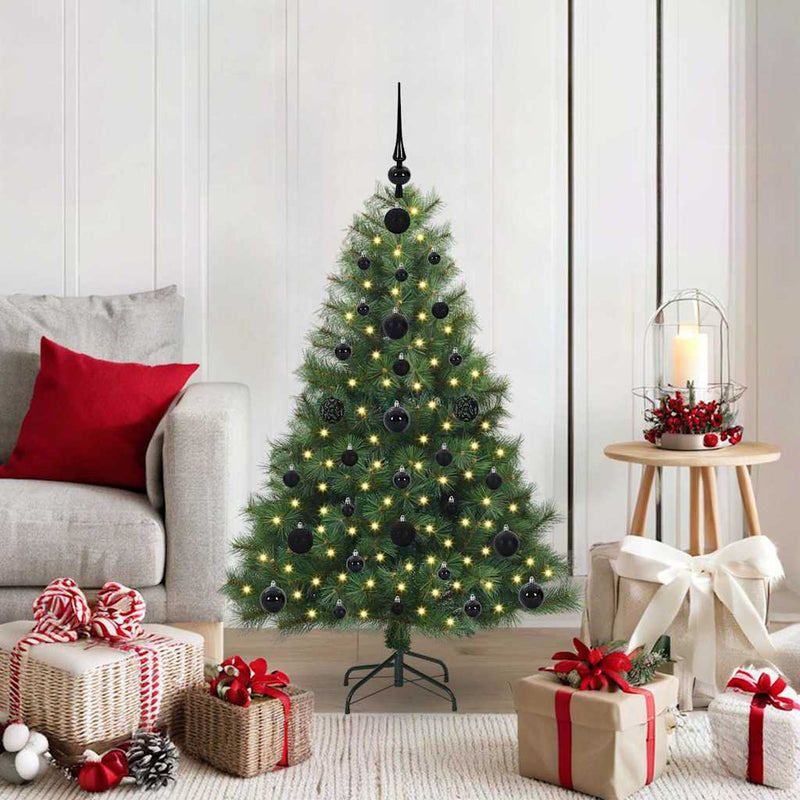 ギャラリービューアに画像をロードする, Vidaxl kunstkerstboom met 150 led met standaard groen 120 cm pe en pvc
