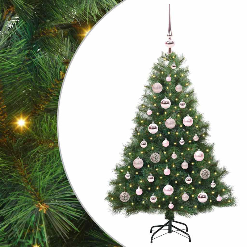 ギャラリービューアに画像をロードする, Vidaxl kunstkerstboom met 150 led met standaard groen 120 cm pe en pvc
