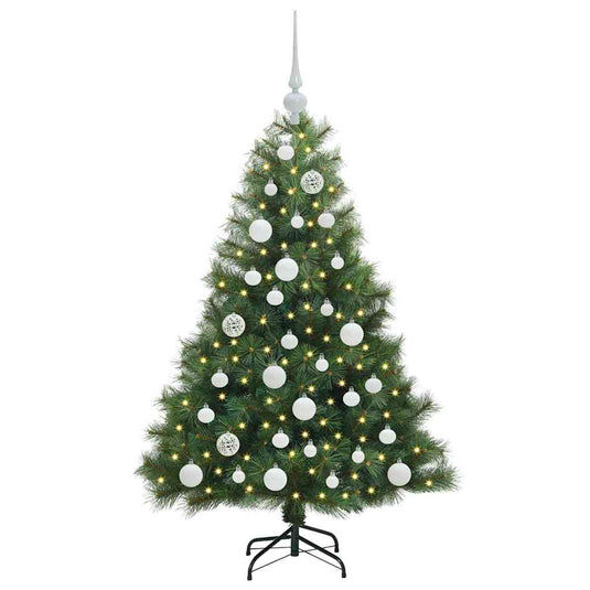 Vidaxl kunstkerstboom met 150 led met standaard groen 120 cm pe en pvc