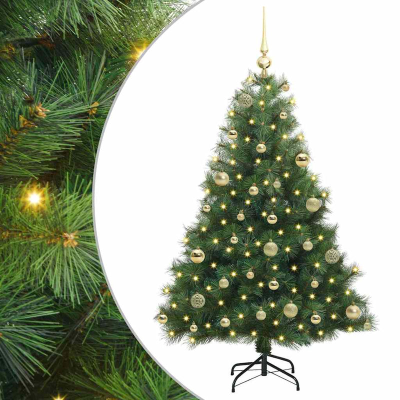 ギャラリービューアに画像をロードする, Vidaxl kunstkerstboom met 150 led met standaard groen 120 cm pe en pvc
