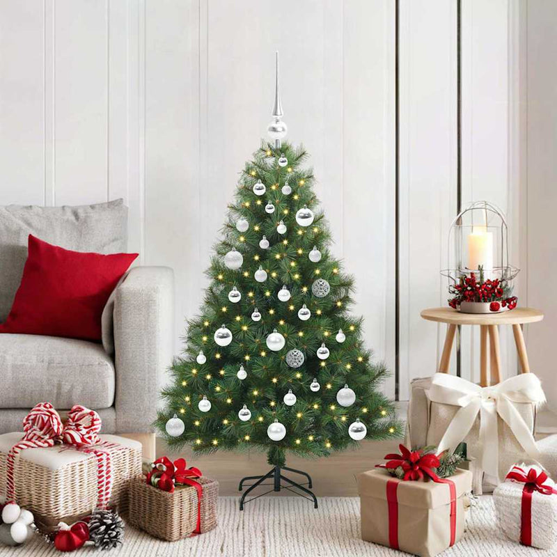 ギャラリービューアに画像をロードする, Vidaxl kunstkerstboom met 150 led met standaard groen 120 cm pe en pvc
