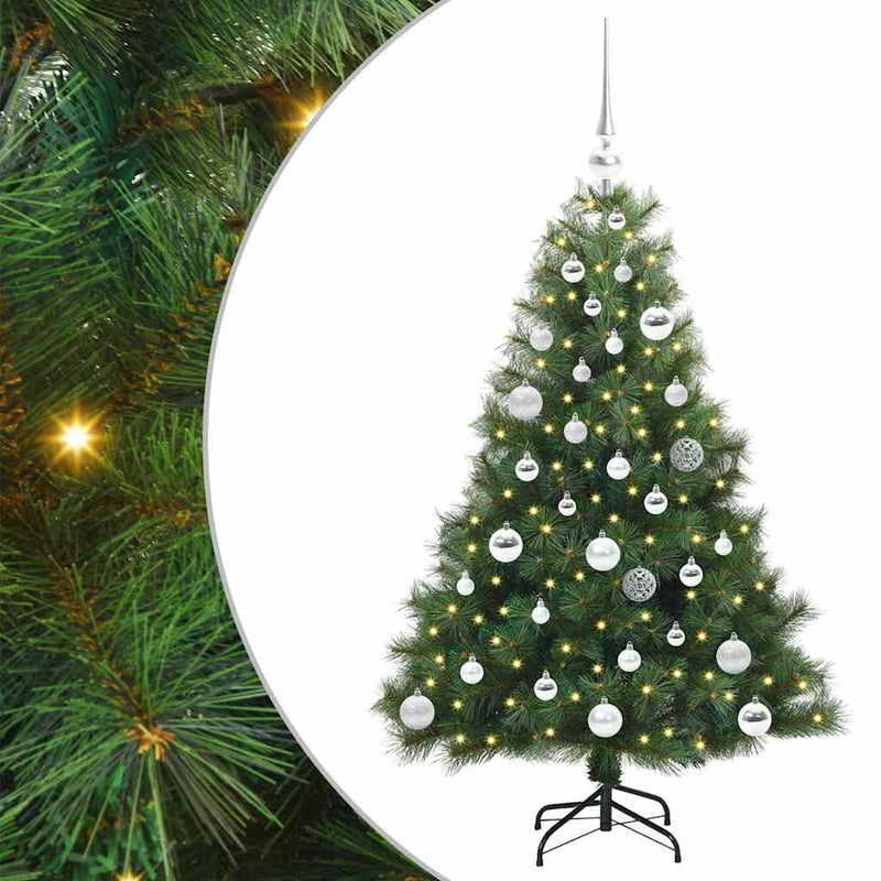 ギャラリービューアに画像をロードする, Vidaxl kunstkerstboom met 150 led met standaard groen 120 cm pe en pvc
