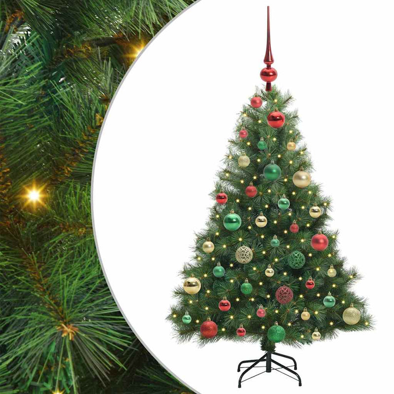 ギャラリービューアに画像をロードする, Vidaxl kunstkerstboom met 150 led met standaard groen 120 cm pe en pvc
