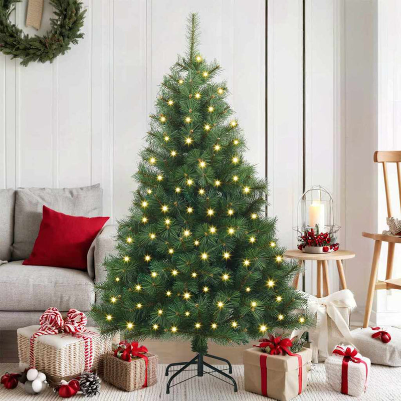 ギャラリービューアに画像をロードする, Vidaxl kunstkerstboom met 150 led met standaard groen 150 cm pe en pvc
