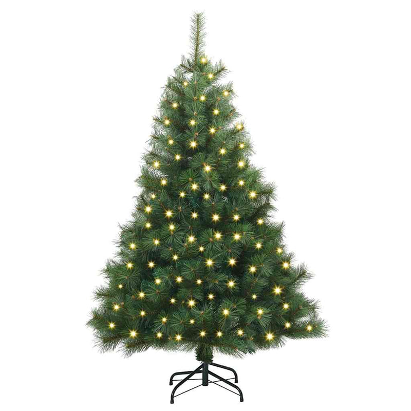 ギャラリービューアに画像をロードする, Vidaxl kunstkerstboom met 150 led met standaard groen 150 cm pe en pvc
