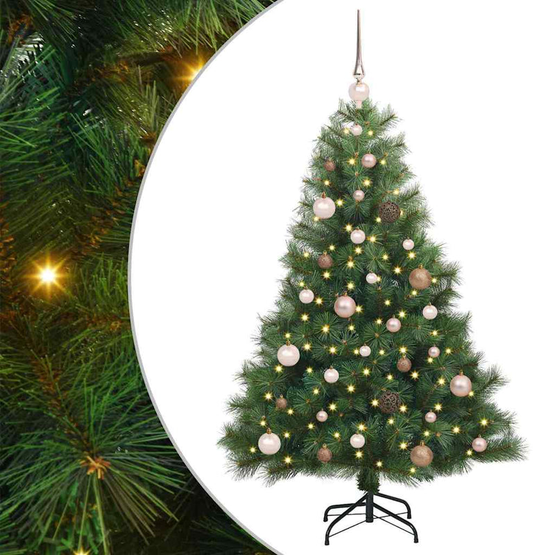 ギャラリービューアに画像をロードする, Vidaxl kunstkerstboom met 150 led met standaard groen 150 cm pe en pvc
