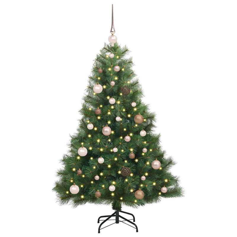 ギャラリービューアに画像をロードする, Vidaxl kunstkerstboom met 150 led met standaard groen 150 cm pe en pvc
