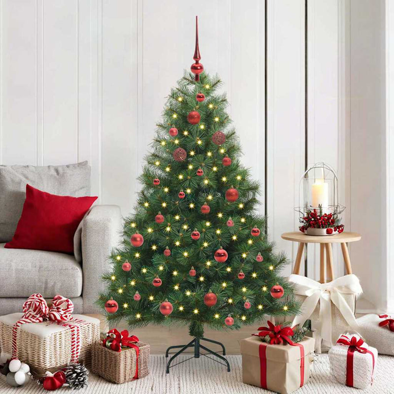 ギャラリービューアに画像をロードする, Vidaxl kunstkerstboom met 150 led met standaard groen 150 cm pe en pvc
