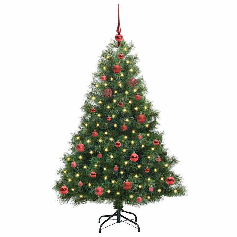 ギャラリービューアに画像をロードする, Vidaxl kunstkerstboom met 150 led met standaard groen 150 cm pe en pvc
