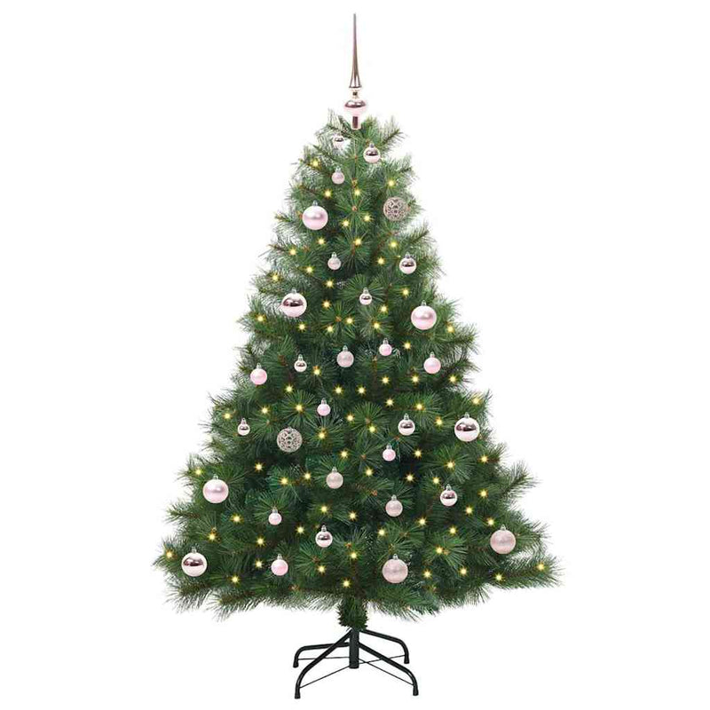 ギャラリービューアに画像をロードする, Vidaxl kunstkerstboom met 150 led met standaard groen 150 cm pe en pvc
