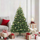 Vidaxl kunstkerstboom met 150 led met standaard groen 150 cm pe en pvc