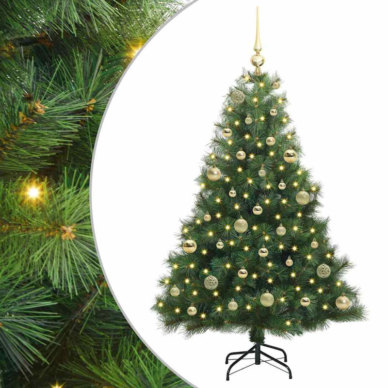 ギャラリービューアに画像をロードする, Vidaxl kunstkerstboom met 150 led met standaard groen 150 cm pe en pvc
