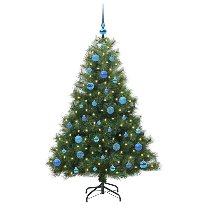 ギャラリービューアに画像をロードする, Vidaxl kunstkerstboom met 150 led met standaard groen 150 cm pe en pvc

