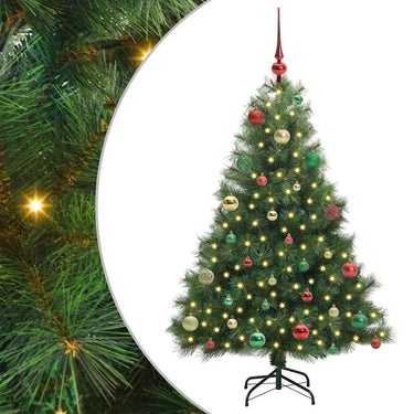 Vidaxl kunstkerstboom met 150 led met standaard groen 150 cm pe en pvc