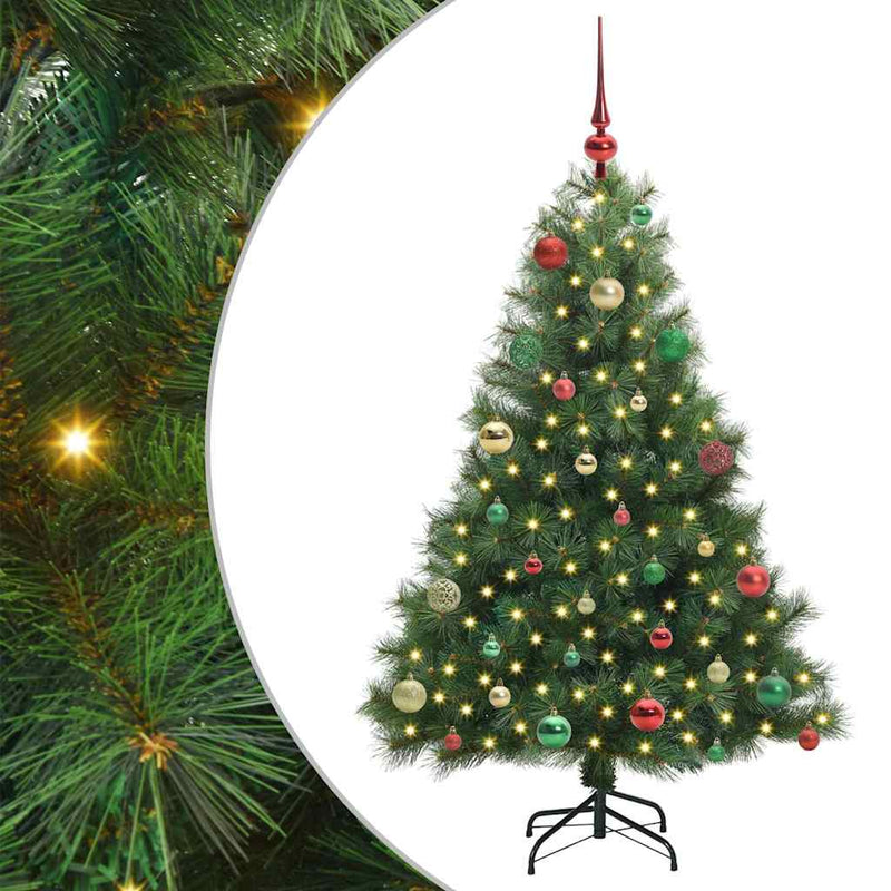 ギャラリービューアに画像をロードする, Vidaxl kunstkerstboom met 150 led met standaard groen 150 cm pe en pvc
