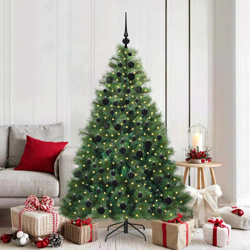 ギャラリービューアに画像をロードする, Vidaxl kunstkerstboom met 300 led met standaard groen 180 cm pe en pvc
