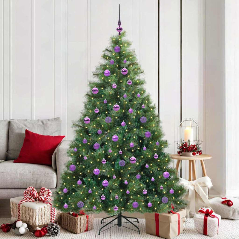 ギャラリービューアに画像をロードする, Vidaxl kunstkerstboom met 300 led met standaard groen 180 cm pe en pvc
