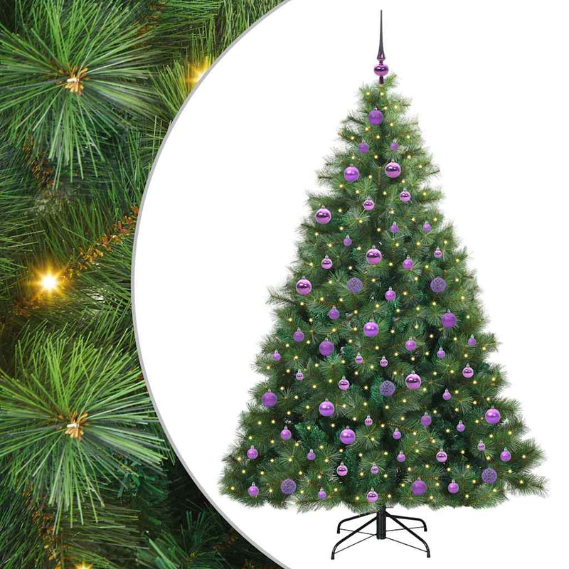 ギャラリービューアに画像をロードする, Vidaxl kunstkerstboom met 300 led met standaard groen 180 cm pe en pvc
