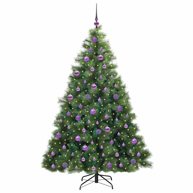 ギャラリービューアに画像をロードする, Vidaxl kunstkerstboom met 300 led met standaard groen 180 cm pe en pvc
