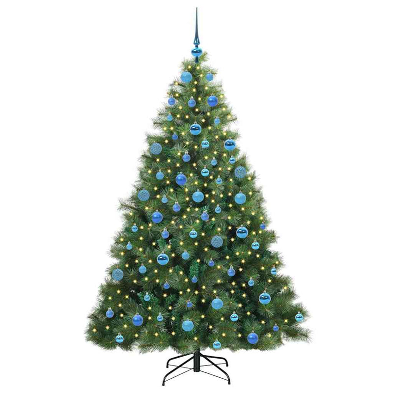 ギャラリービューアに画像をロードする, Vidaxl kunstkerstboom met 300 led met standaard groen 180 cm pe en pvc
