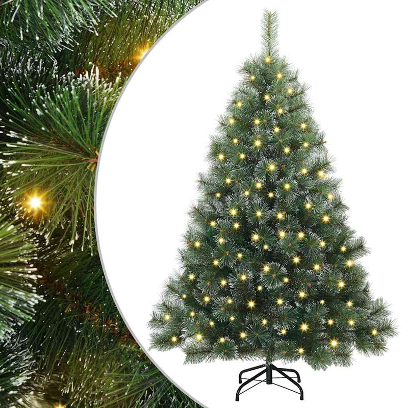 ギャラリービューアに画像をロードする, Vidaxl kunstkerstboom met 150 led met standaard groen 150 cm pe en pvc
