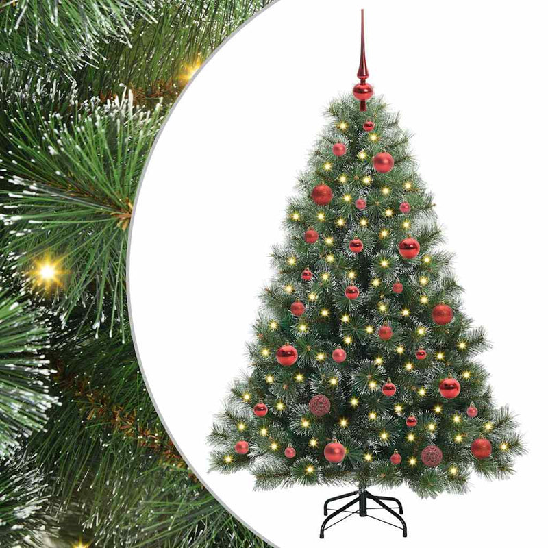 ギャラリービューアに画像をロードする, Vidaxl kunstkerstboom met 150 led met standaard groen 150 cm pe en pvc

