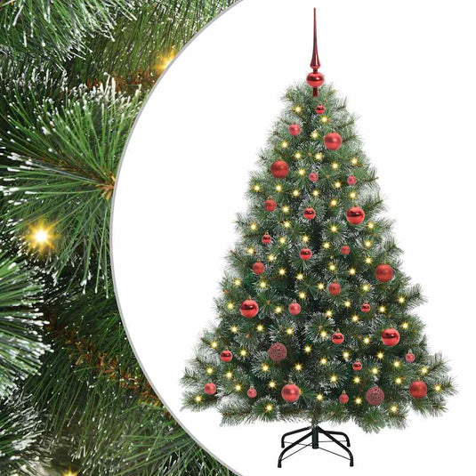 Vidaxl kunstkerstboom met 150 led met standaard groen 150 cm pe en pvc